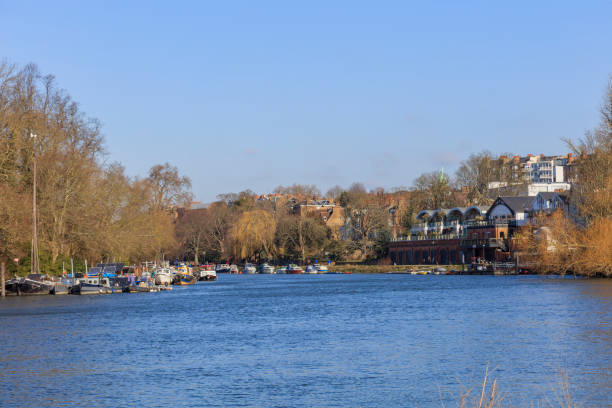 istock Path along the Thames River at Kingston Upon Thames 1071325740