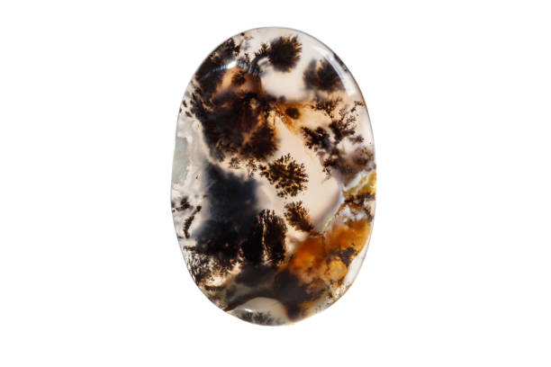 istock Macro mineral stone Moss Agate, Agata muschiataan 1071328096