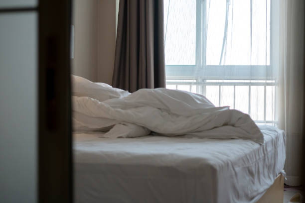 istock messy double bed in the morning 1071328168