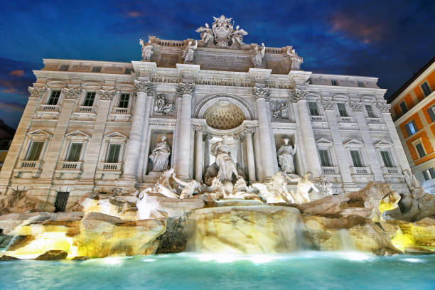 istock Trevi fountain at night, Rome 1071330794
