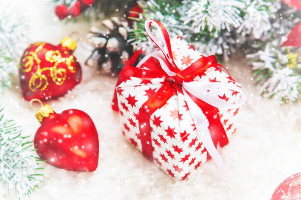 istock Christmas background. happy New Year. Selective focus 1071335902