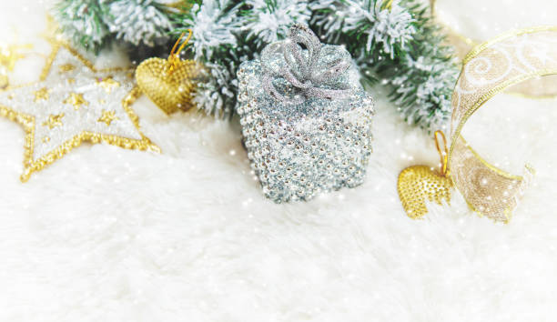 istock Christmas background. happy New Year. Selective focus 1071336004