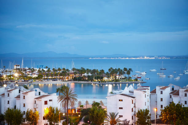 istock Port de Alcudia at sunrise, Mallorca. 1071343310