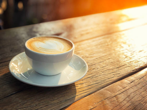 istock Coffee cup latte art in morning 1071346582