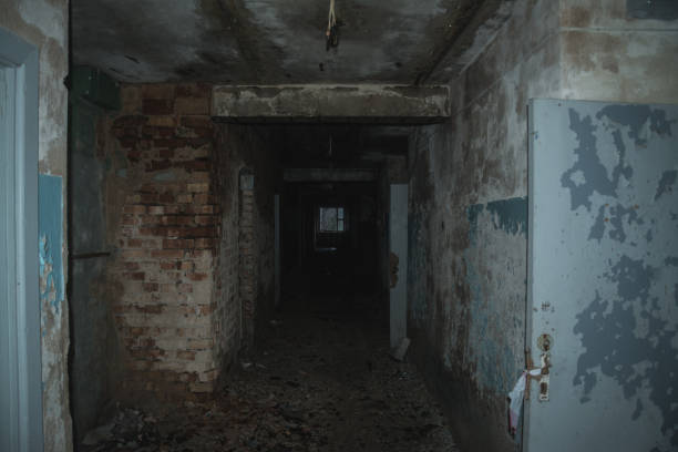 istock Dramatic view of abandoned building 1071346702