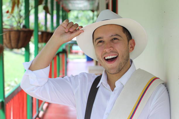 istock Handsome South American man saluting 1071357572