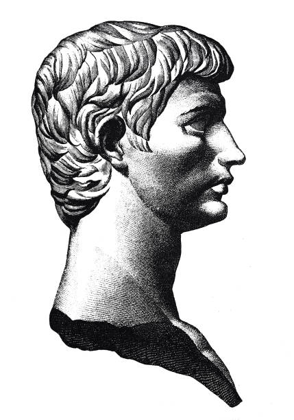 브루투스, 로마 정치가의 흉상 - brutus stock illustrations
