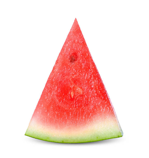 Slice watermelon isolated on white clippint path