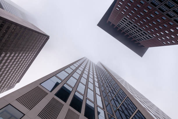 Central financial district office buildings in Frankfurt am Main, Germany