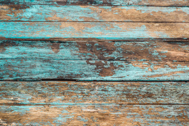 istock Weathered blue wooden background texture. 1071393978