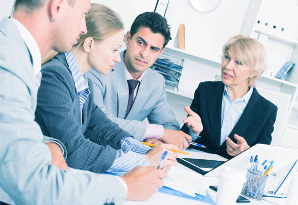 istock Serious business people working at office 1071398506