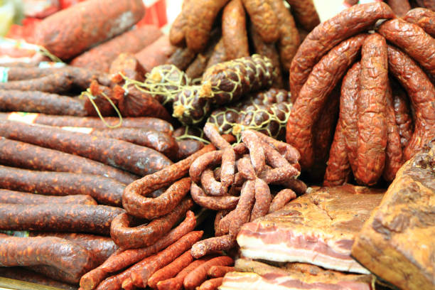 istock sausages and smoked meat 1071402048