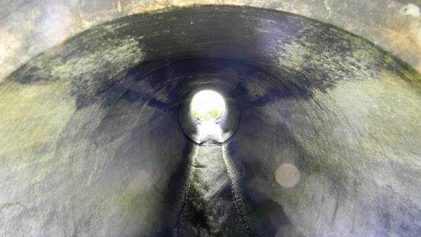 istock Concrete pipe to drain water 1071405166