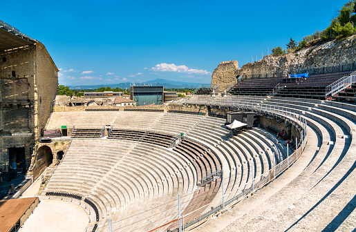 Roman theater of Orange. UNESCO world heritage in Provence, France