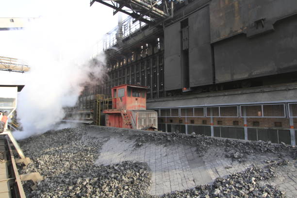 istock Iron and Steel factory 1071414918