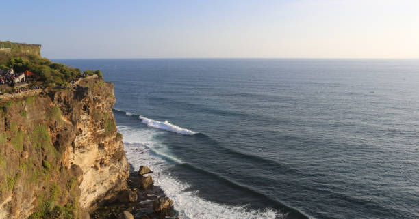 istock Panoramic view over the cliffs from the Ulu Watu Temple on Bali, Indonesia 1071418616