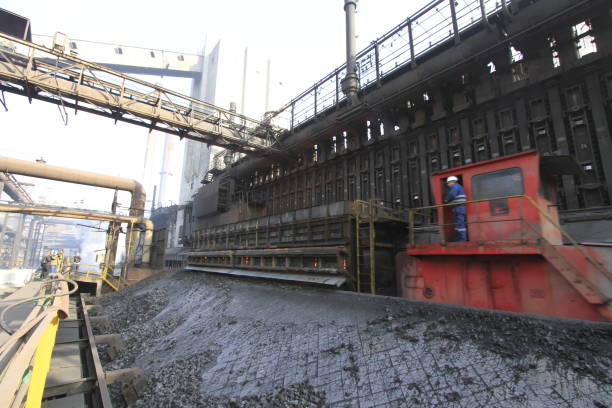 istock Iron and Steel factory 1071420266