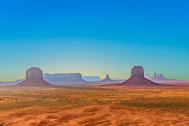 Monument Valley seen from Artists  Point, USA