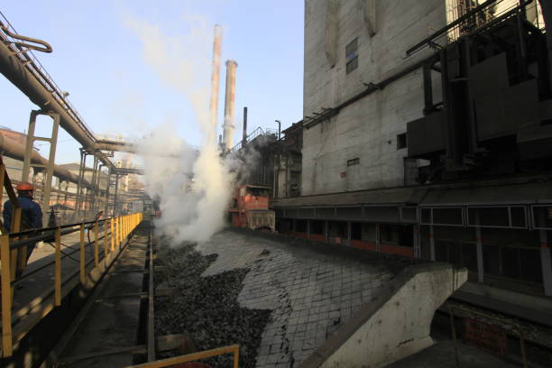 istock Iron and Steel factory 1071422354