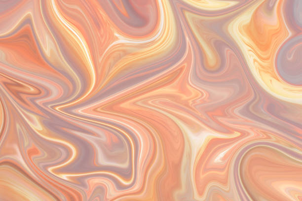 istock Liquify Abstract Pattern With Pink, LightSalmon, LightPink And Coral Graphics Color Art Form. Digital Background With Liquifying Flow. 1071430888