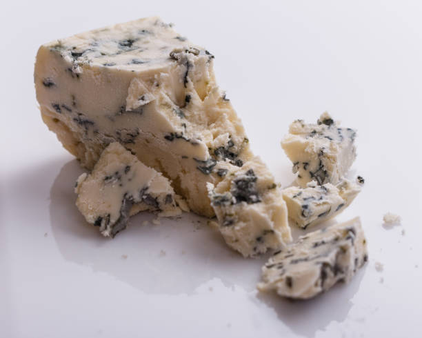 istock delicious blue cheese on a white background 1071430984