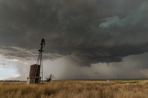 Dramatic and violent scene in the extreme northern Texas panhandle.