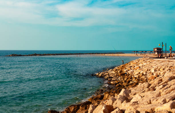 istock the breakwater extending from the beach into the sea 1071439348