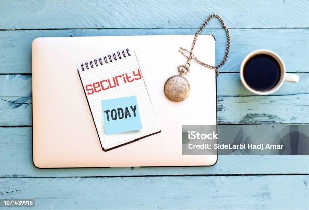 Word Writing Text Security Business Concept On Notebook Stock Photo - Download Image Now
