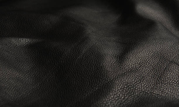 istock Close Up Of Black Leather Texture 1071441766