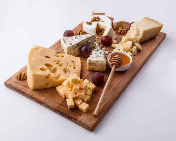 istock set of different cheeses on a wooden rustic background 1071443292