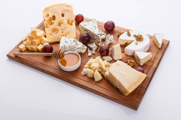 istock set of different cheeses on a wooden rustic background 1071443310