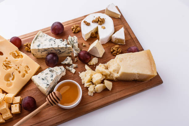 istock set of different cheeses on a wooden rustic background 1071443376