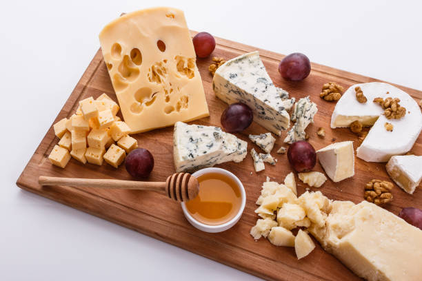 istock set of different cheeses on a wooden rustic background 1071443432