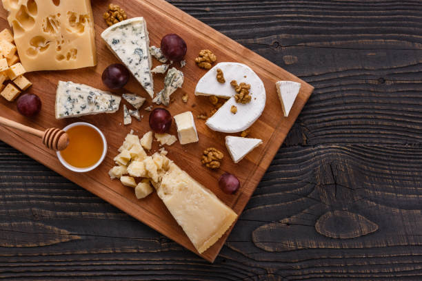 istock set of different cheeses on a wooden rustic background 1071443912