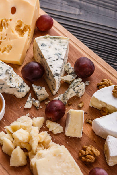 istock set of different cheeses on a wooden rustic background 1071444108