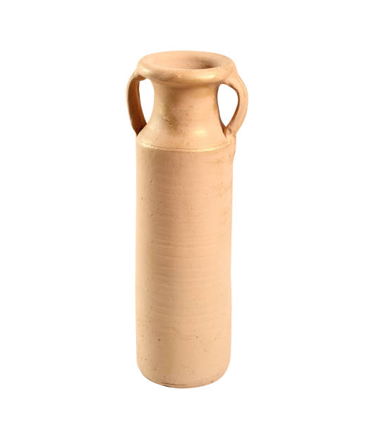 istock Painted clay amphora. Isolated on white background. 1071444524