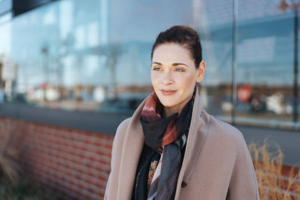 istock Thoughtful stylish woman with a faraway expression 1071444906