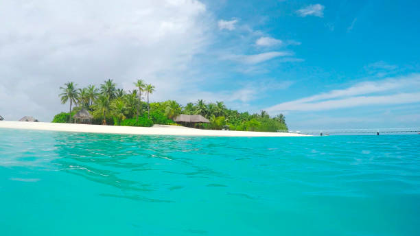istock Beautiful exotic Maldives island 1071461056