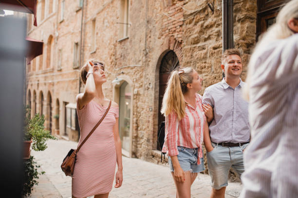 istock Tourists in Volterra 1071461400