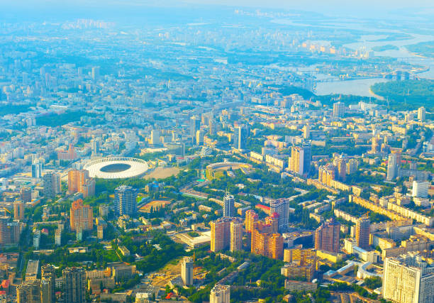 istock Aerial view skyline Kiev Ukraine 1071461480