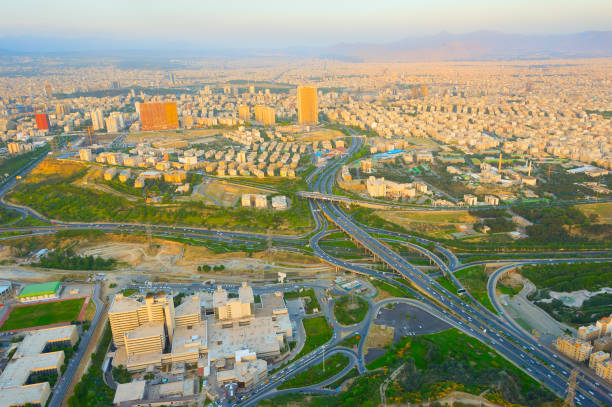 istock Skyline of Tehran. highway overpass 1071461528