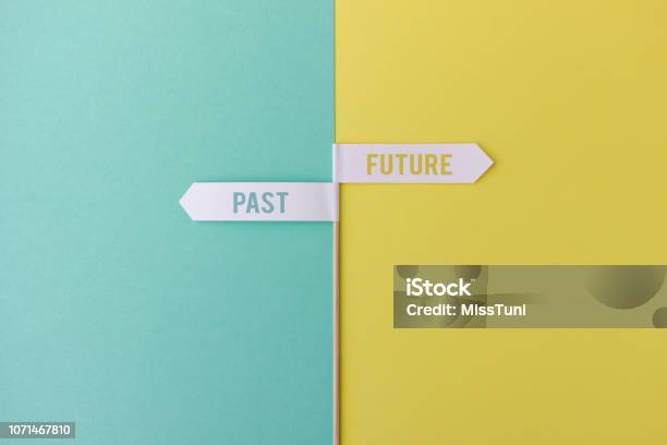 Sign Past Vs Future Stock Illustration - Download Image Now - Planning, The Past, Backgrounds