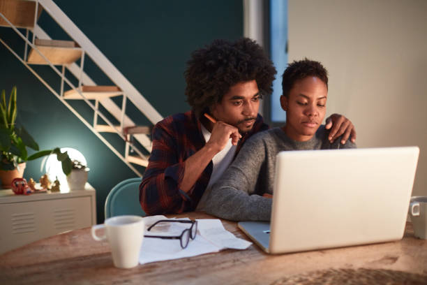 istock Family finance working from home. 1071471238