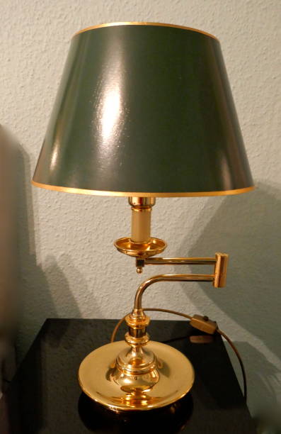 istock Lamp, table lamp, brass. Classic and elegant, retro style 1071473084