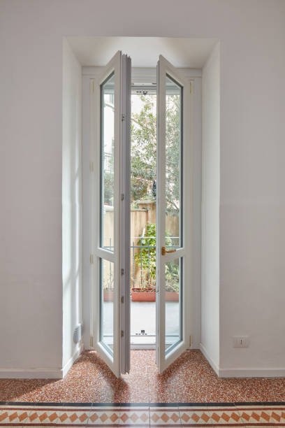 istock New double glazed open window in white, renovated apartment 1071477220