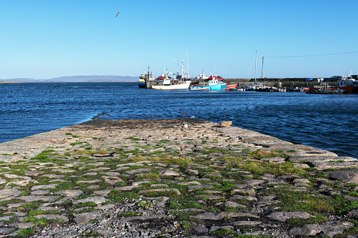 Fishing fleet in Harbor at Kilkieran, County Galway, Ireland