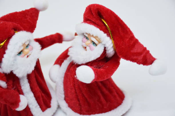 istock Holidays Christmas Dancing Santa Claus 1071484328