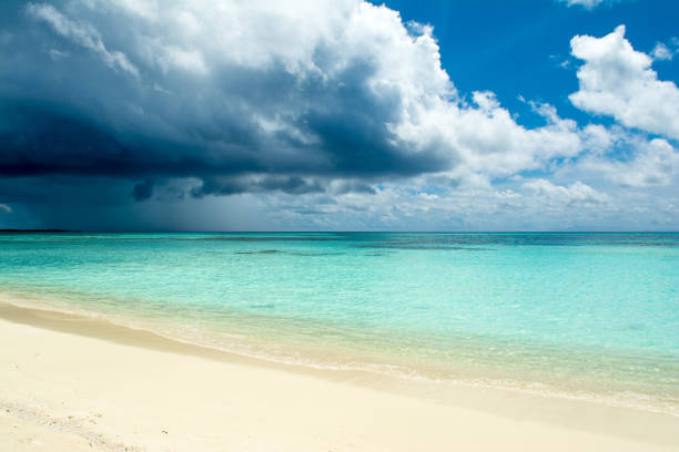 istock Cloudy landscape of Indian ocean 1071486438