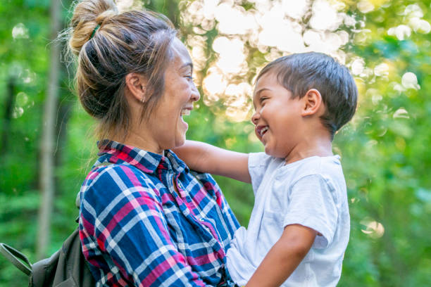 istock Mom and son laughing 1071492610