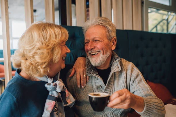 istock Woman drinking coffee with husband 1071500828